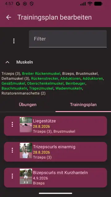 Trainingspläne Trainingspläne