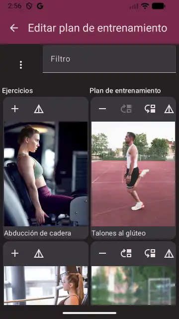 Planes de entrenamiento
