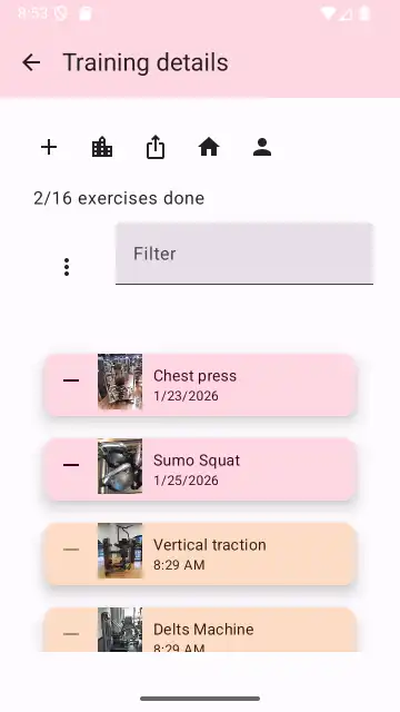 Exercises done